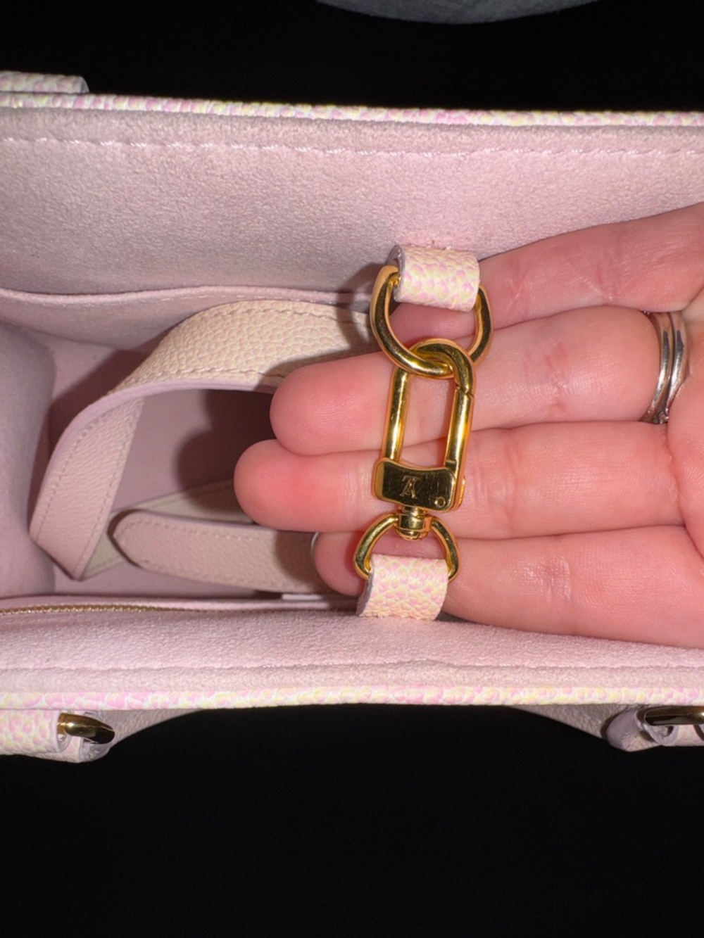 Louis Vuitton Stardust On The Go Empreinte Monogram Pink Tote PM - Picture 5 of 6